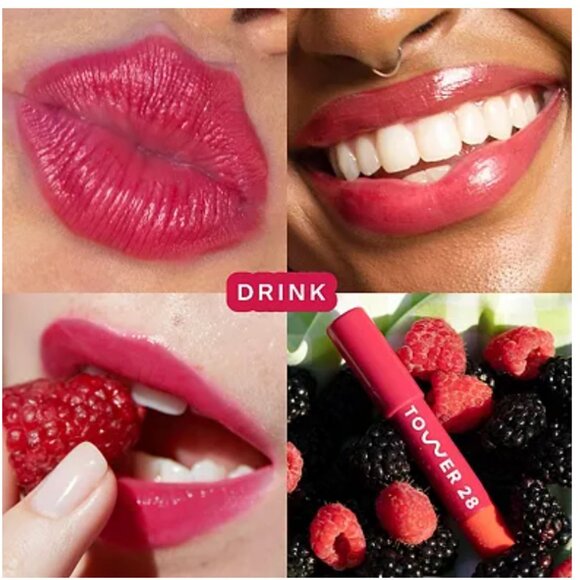 NWT Tower 28 Juicebalm Vegan Tinted Lip Balm Treatment in Drink - Picture 2 of 16
